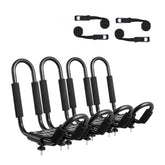 Kayak Roof Rack 4 Pairs Soft Roof Rack Carrier for kayak SurfBoard Car SUV